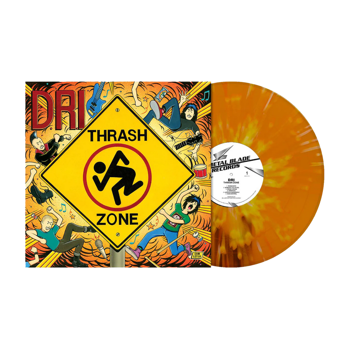 D.R.I. - Thrash Zone - Orange/Yellow/White Splatter Vinyl LP