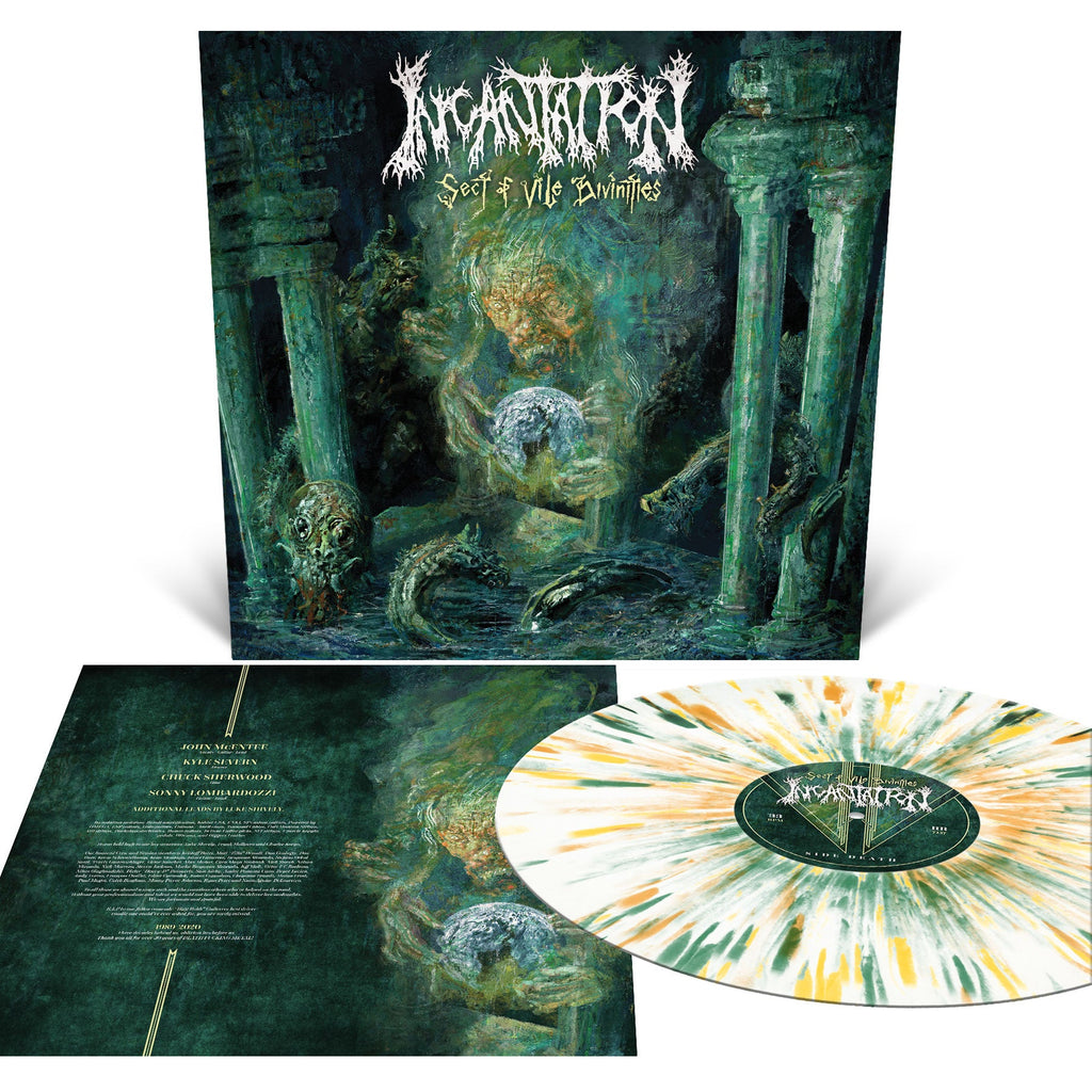 Incantation - Sect of Vile Divinities White with Splatter Vinyl LP - Blastbeats Vinyl