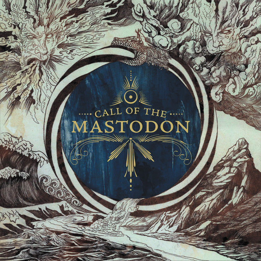 Mastodon  - Call of the Mastodon Vinyl LP - Gold/Blue Butterfly Splatter - Blastbeats Vinyl