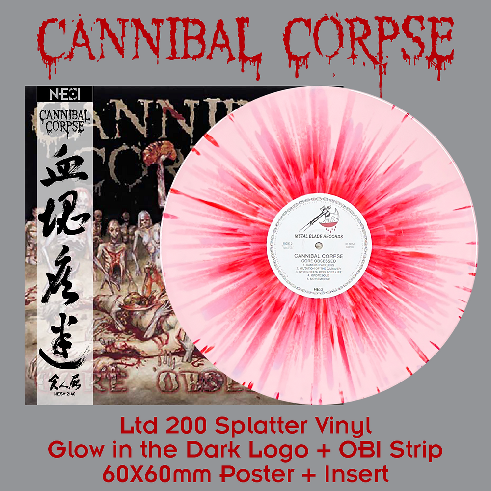 NESI] Cannibal Corpse ‎– Gore Obsessed - Color Splatter Vinyl - Asian –  Blastbeats Vinyl