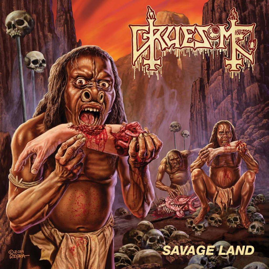 Gruesome - Savage Land - Blood and Bone Splatter Colored Vinyl LP *LIMITED* - Blastbeats Vinyl