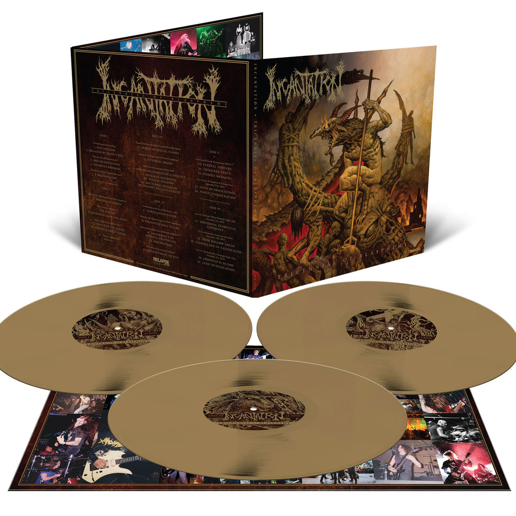 Incantation - Tricennial of Blasphemy - Metallic Gold *LTD to 500* - Blastbeats Vinyl