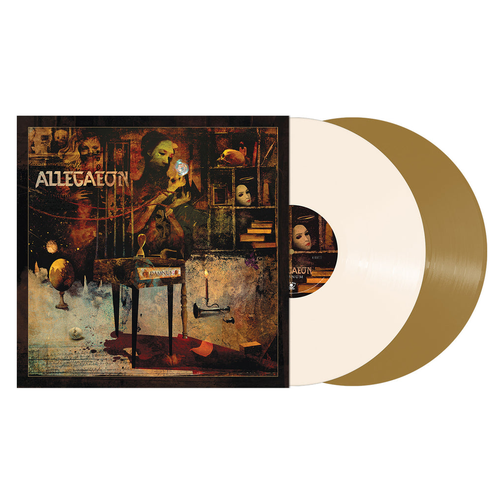 Allegaeon-  DAMNUM  - Double LP Bone/Gold Vinyl - Blastbeats Vinyl