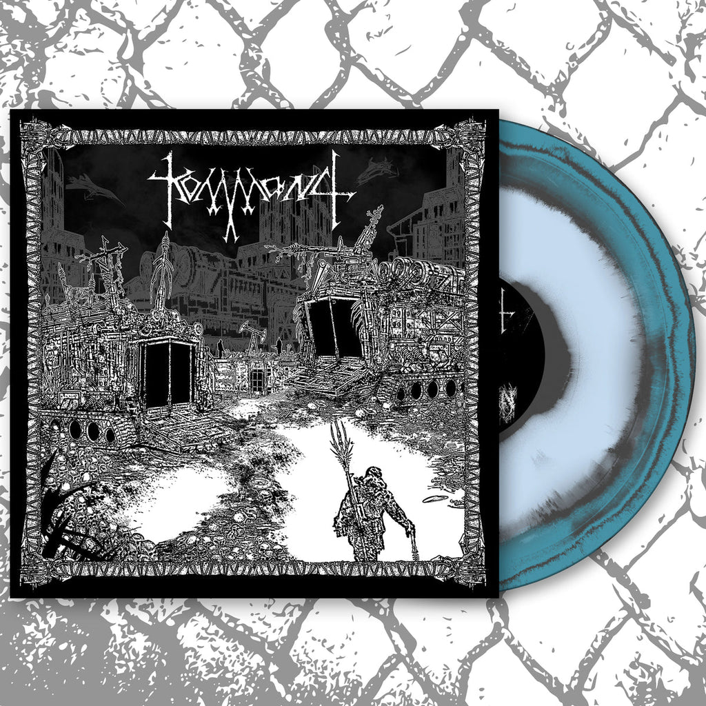 KOMMAND - DEATH AGE LP VINYL - AQUA BLUE / BABY BLUE / GRAY MERGE - Blastbeats Vinyl